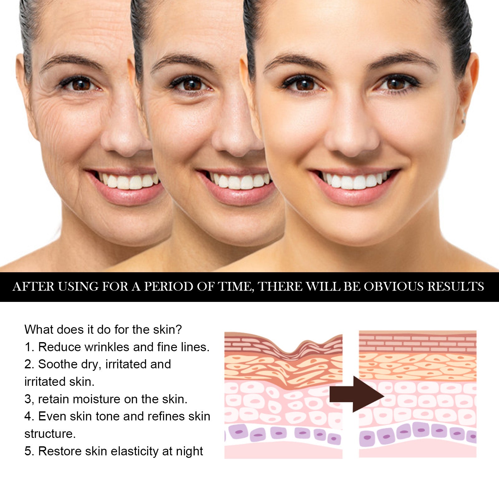 Jaysuing Facial Moisturizing Essential Oil Facial Hydrating and Firming Wrinkle Fading Essential Oil