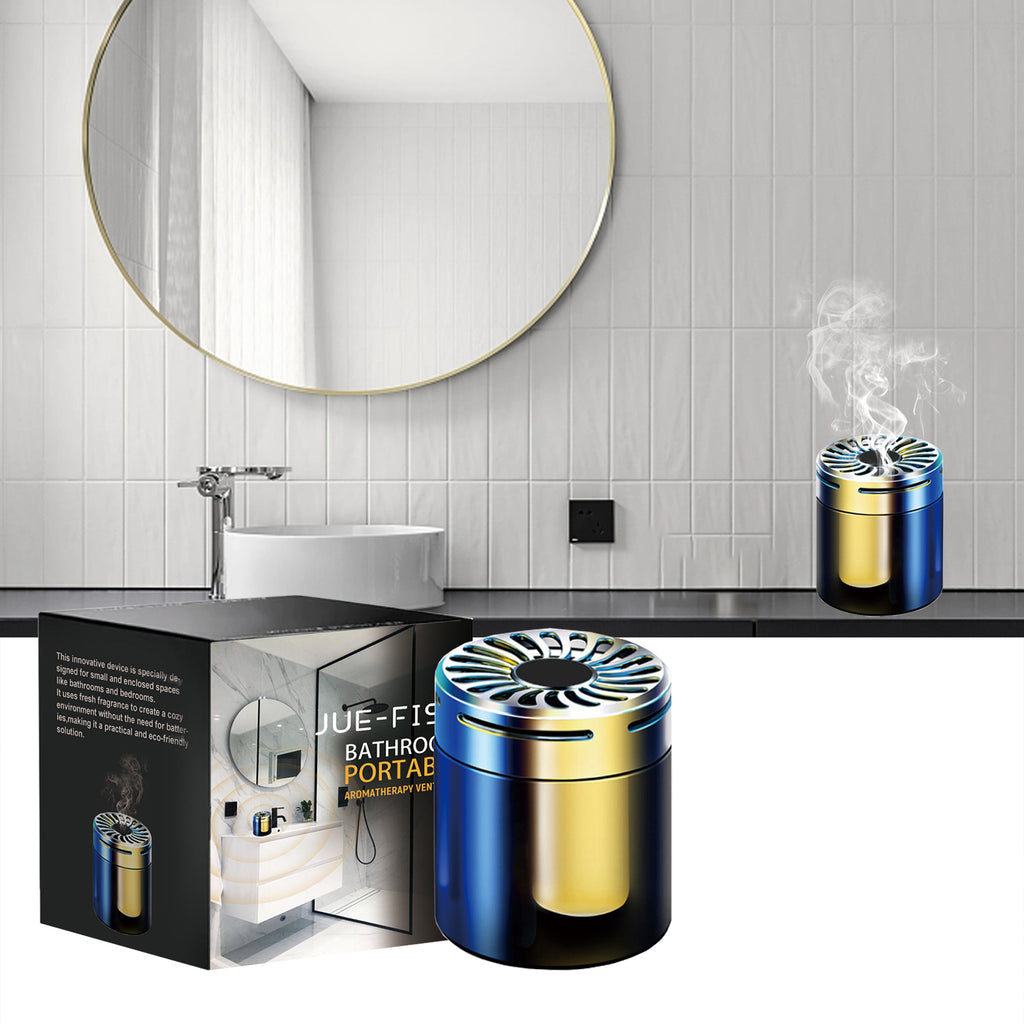 Jue-Fish Portable Bathroom Air Freshener Car Aromatherapy Bathroom Bedroom Deodorizing Fragrance Ornament