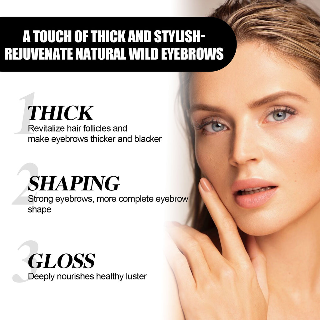 EELHOE Eyebrow Liquid Eyebrows Dark and Dense Natural Essential Oil Liquid Dense Eyebrow Repair Gentle Moisturizing Care Solution